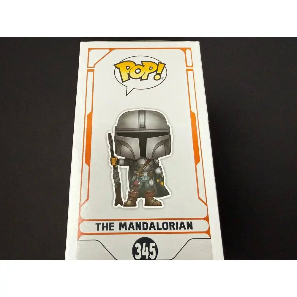 Funko Pop Star Wars The Mandalorian #345 Chrome Amazon Exclusive New In Box